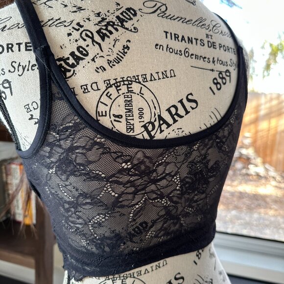 Etam French Bralette XL Black Lace - Lightly Lined - Soft & Stretchy - Picture 4 of 9